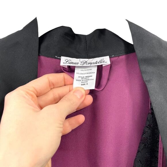 Linea Donatella Sets to Go Satin Chemise & Wrap Robe Sz S - Picture 3 of 10